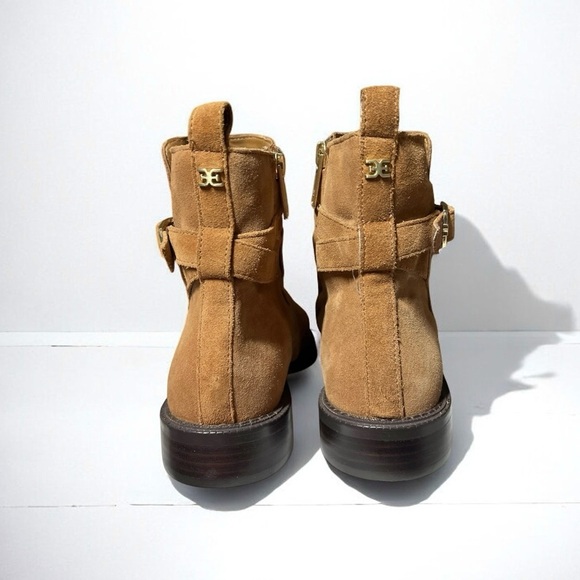 🌻NEW w/tags Sam Edelman Tan Suede Nolynn Women’s Boots Size 7 - Picture 3 of 12